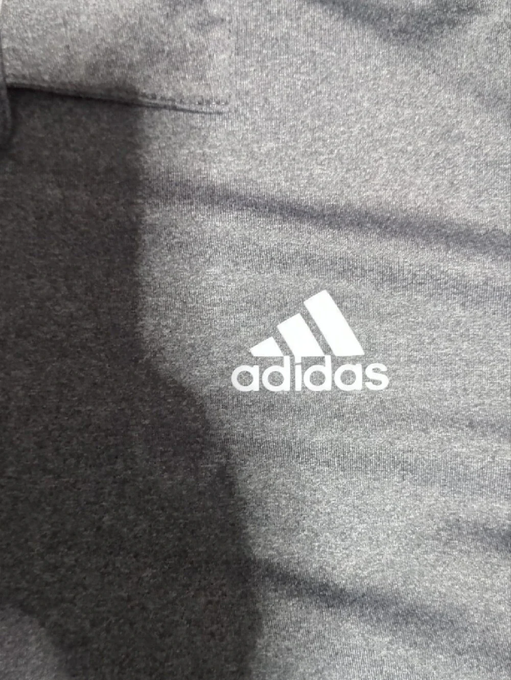 #0134 adidas Gray Golf Polo with Subtle Logo/Jordan Craig Destructed Skinnys